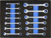 Klucze i nasadki - Geko Wkład- zestaw kluczy z grzechotką 13el. 8-22mm 6 - miniaturka - grafika 1