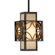 Lampy sufitowe - Lampa wisząca Essex - kolor beżowy, brązowy - FE/REMY/P/C - miniaturka - grafika 1