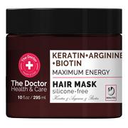 Maski do włosów - THE DOCTOR Health & Care Maximum Energy Hair Mask wzmacniająca maska do włosów Keratin + Arginine + Biotyn 295ml - miniaturka - grafika 1