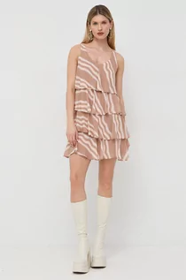 Sukienki - Armani Exchange sukienka mini oversize - grafika 1
