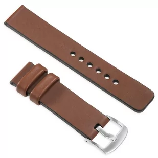 moVear uStrap S1 Skórzany pasek do Garmin Fenix 6X / 5X / 3 - Pro, Plus, Solar (koperta 51mm) z adapterem QuickFit 26mm | Brązowy - Akcesoria do pulsometrów i zegarków sportowych - miniaturka - grafika 1