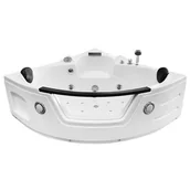 Wanny z hydromasażem - Wanna łazienkowa z hydromasażem Spa narożna 150x150 cm MO-0312 - miniaturka - grafika 1