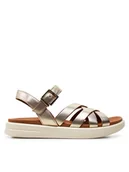 Sandały damskie - Geox Sandały D Xand 2S D35PAB 000CF C2012 Złoty - miniaturka - grafika 1