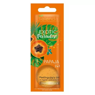 Bielenda Exotic Paradise Żel peelingujący do ciała 2w1 regenerujący Papaja 25g SO_109974 - Peelingi do ciała - miniaturka - grafika 1