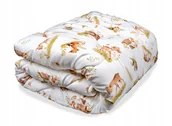 Kołdry i poduszki dla dzieci - Kołderka Zwierzęta Las 100x135 Antyalergiczna Super Puszysta z Polski - miniaturka - grafika 1