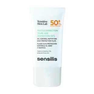 Sensilis Photocorrection Pure Age Perfection Matujący fluid regulujący wydzielanie sebum SPF 50+, 40 ml - Kremy do twarzy Sensilis Photocorrection Pure Age Perfection Matujący fluid regulujący wydzielanie sebum SPF 50+, 40 ml - Kremy do twarzy - miniaturka - grafika 1