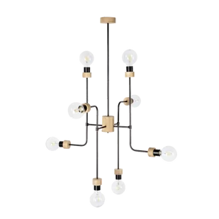 Britop lampa wisząca 8 punktowa MONTIX dąb olejowany 9244874 9244874 - Lampy sufitowe - miniaturka - grafika 1