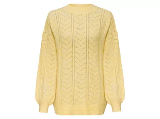Swetry damskie - ESMARA ESMARA Sweter damski w stylu oversize (M (40/42), Żółty) - grafika 1