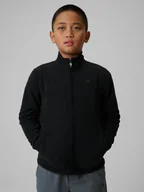 Bluzy dla chłopców - 4F Polar regular bez kaptura chłopięcy - czarny 164 (13-14 lat) - miniaturka - grafika 1