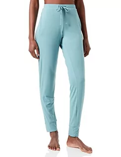 Spodnie damskie - Schiesser spodnie damskie długie spodnie piżamowe, Petrol, 36 - grafika 1
