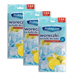 3x Woreczki na kulki do lodu praktyczna 144szt - Akcesoria do lodu - miniaturka - grafika 1