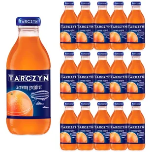 Tarczyn Napój czerwony grejpfrut 300 ml x 15 sztuk - Soki i napoje niegazowane - miniaturka - grafika 1