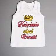 Body dla niemowląt - Księciunio cioci (imię) - koszulka na ramiączkach - miniaturka - grafika 1
