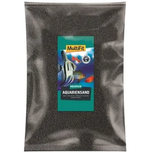 MultiFit Piasek do akwarium, czarny 0,5 - 0,6 mm 10 kg - Podłoże do akwarium - miniaturka - grafika 1