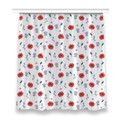 Zasłony - Zasłona na taśmę wzór 150x160 Czerwone pole maków, Fabricsy - miniaturka - grafika 1