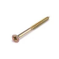 Wkręty - Wkręt uniwersalny 3,5 x 20 mm łeb płaski PZ2 pasywowany na żółto - miniaturka - grafika 1