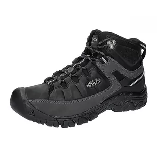 KEEN Męskie buty trekkingowe Targhee 3 Mid, Potrójny czarny, 46 EU - Buty trekkingowe męskie - miniaturka - grafika 1