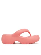 Klapki i japonki damskie - Melissa Japonki Melissa Free Fuzzy Platform Ad M 35875 Różowy - miniaturka - grafika 1
