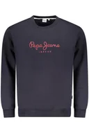 Bluzy męskie - PEPE JEANS MĘSKA NIEBIESKA BLUZA Z ROZPIĘCIEM - Pepe Jeans - miniaturka - grafika 1