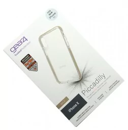 NOWY FUTERAŁ SILICON CASE IPHONE X Gear4 GOLD - Etui i futerały do telefonów - miniaturka - grafika 1