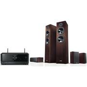 Kino domowe - Kino domowe YAMAHA MusicCast RX-V4A Czarny + NS-F51/NS-P51 Orzech - miniaturka - grafika 1