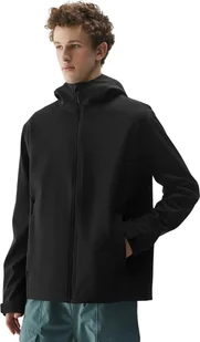 Kurtka męska softshell 4F M324 czarna 4FWSS25TSOFM324 20S L - Kurtki męskie - miniaturka - grafika 1
