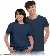 Koszulki męskie - TR810 - T-shirt krótki rękaw okrągły dekolt ykorzystywany w reklamie pod nadruki dzianina: 100% bawełna gramatura 180-190 g/m2 - granatowy L - miniaturka - grafika 1
