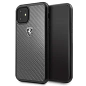Etui i futerały do telefonów - Ferrari Real Carbon Heritage - Etui iPhone 11 czarny - miniaturka - grafika 1