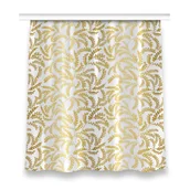Zasłony - Zasłona z grafiką gotowa wzór 150x160 Złote liście, Fabricsy - miniaturka - grafika 1