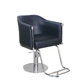 Fotele fryzjerskie - Fotel fryzjerski hydrauliczny obrotowy do salonu fryzjerskiego podnóżek krzesło fryzjerskie - miniaturka - grafika 1