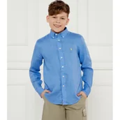 Bluzki dla chłopców - POLO RALPH LAUREN Lniana koszula | Regular Fit - miniaturka - grafika 1