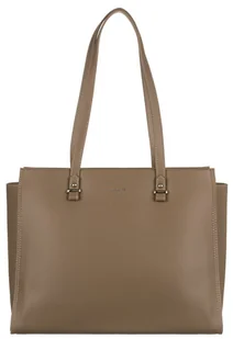 Duża shopperka damska ze skóry ekologicznej - David Jones - Torebki damskie - miniaturka - grafika 1