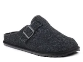 Kapcie damskie - Kapcie męskie domowe filcowe skórzana wkładka ciepłe szare Inblu SI-19 -45 - miniaturka - grafika 1