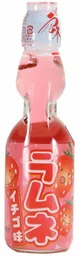 Napój Ramune Strawberry, japońska oranżada o smaku truskawkowym 200ml - Hata Kosen - Napoje gazowane - miniaturka - grafika 1
