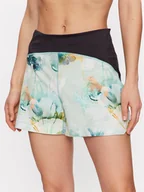 Spodenki damskie - Helly Hansen Szorty sportowe ESRA RØISE 34374 Zielony Regular Fit - miniaturka - grafika 1