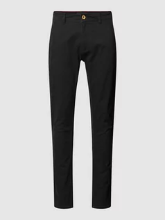 Spodnie męskie - Chinosy z wpuszczanymi kieszeniami w stylu francuskim model ‘NATAN’ - grafika 1
