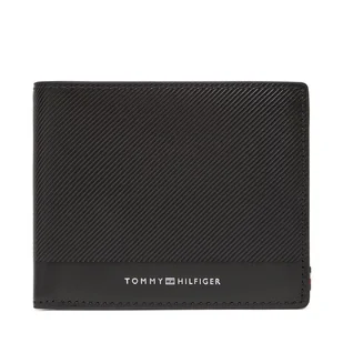 Duży Portfel Męski Tommy Hilfiger Th Foundation Cc And Coin AM0AM13508 Czarny - Portfele - miniaturka - grafika 1