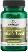 Suplementy naturalne - Nasiona lucerny Swanson Full Spectrum Alfalfa Seed 400 mg 60 kapsułek (SW1276) - miniaturka - grafika 1