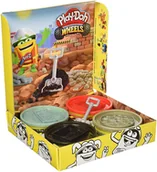Masy plastyczne - Play-Doh Wheels Ciastolina 4 Duże Tuby 896g Budowa - miniaturka - grafika 1