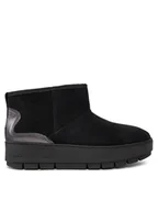 Śniegowce damskie - Tommy Hilfiger Śniegowce Metallic Suede Snowboot FW0FW07850 Czarny - miniaturka - grafika 1