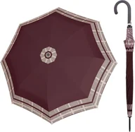 Parasole - Parasol długi Doppler Fiber Flex Long AC Timeless Hahnentritt Red - miniaturka - grafika 1
