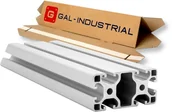 Inne materiały budowlane - Gal Industrial Profil KONSTRUKCYJNY ALUMINIOWY 40x80 [8] R 260cm + Cięcie na wymiar - miniaturka - grafika 1