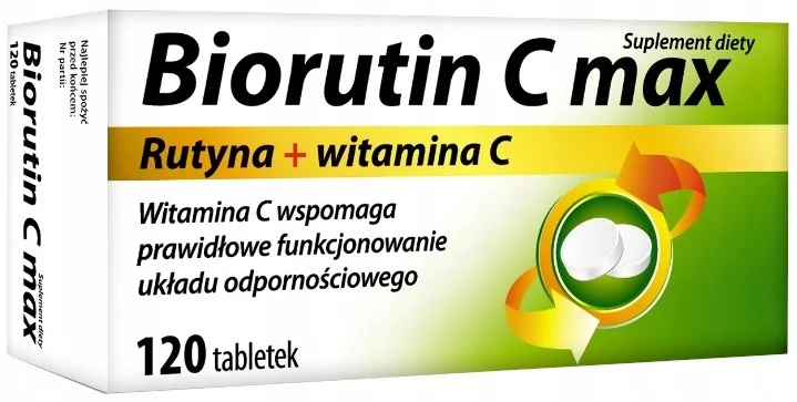 MBM Biorutin C Max rutyna witamina C, 120 tab.