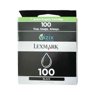 14N0820E LEXMARK 100 WKŁAD ATRAMENTOWY CZARNY - Tusze oryginalne - miniaturka - grafika 1