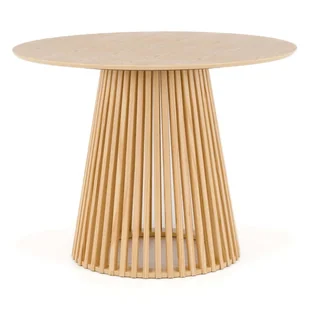 Stół okrągły 120cm YY5940 naturalny dąb - Stoły - miniaturka - grafika 1