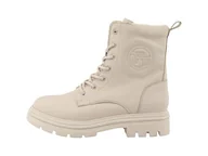 Kozaki damskie - Tom Tailor Damskie 8490120008 modne kozaki, beżowe, 38 EU, beżowy, 38 EU - miniaturka - grafika 1