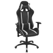 Fotele gamingowe - vidaXL Rozkładane krzesło biurowe, sportowe, sztuczna skóra, białe vidaXL - miniaturka - grafika 1
