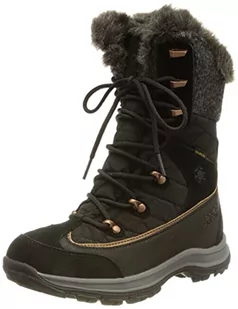 Jack Wolfskin Damskie śniegowce Aspen Texapore High W, Czarny Ciemnoszary, 37 EU - Śniegowce damskie - miniaturka - grafika 1