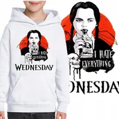Bluzy dla dziewczynek - WEDNESDAY ADDAMS 3168 BLUZA DZIECIĘCA ORTEGA 128 - miniaturka - grafika 1