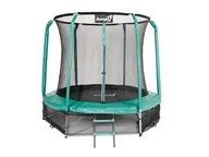 Trampoliny - Jumpi Trampolina Ogrodowa 244 cm 8 FT Maxy Comfort Zielona TRMAXY8FTGREEN m - miniaturka - grafika 1